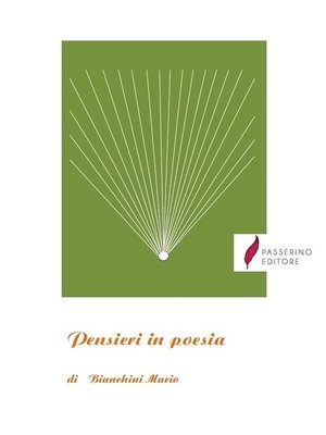 cover image of Pensieri in poesia